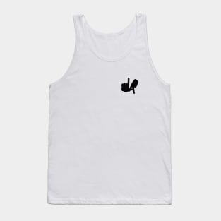 Small LA Hands Silhouette, Black Tank Top